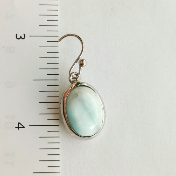 Nwt larimar earrings in Sterling Silver - Picture 2 of 6